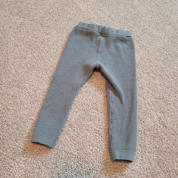 Zara Baby Green Waffle Knit Pants Size 12-18 Months - Picture 4 of 4